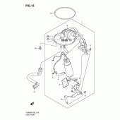 Схема вузла: Паливний насос Suzuki VL800 Intruder C800/ Boulevard C50
