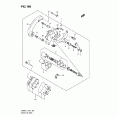 Схема узла: Задний тормозной суппорт (An650al1 e24) для Suzuki AN650 Burgman (EU analogue of SkyWave)