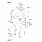 Схема узла: Топливный бак для Suzuki GSX1250
