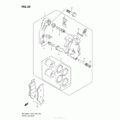 Схема узла: Передний тормозной суппорт для Suzuki RM-Z450