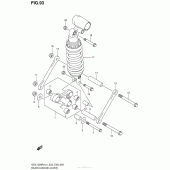 Схема узла: Рычаг прогрессии (Gsx1300Ral4 E03) для Suzuki GSX1300 Hayabusa