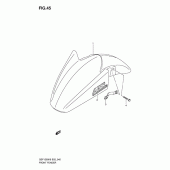 Схема вузла: Переднє крило для Suzuki GSF1200 Bandit