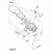 Схема узла: Спидометр для Suzuki UH125 Burgman