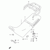 Схема вузла: Сидіння (Model r) для Suzuki DR650 DR650RE
