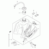 Схема вузла: Паливний бак (Model k3) для Suzuki DR-Z250