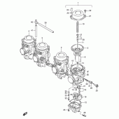 Схема вузла: Карбюратор (Model t/v/w) для Suzuki GSX-R1100