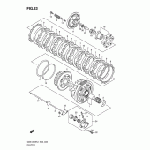 Схема вузла: Зчеплення для Suzuki GSX1300 Hayabusa