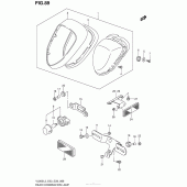 Схема вузла: Задній ліхтар (Стоп-сигнал) (Vl800L3 E28) для Suzuki VL800 Boulevard C50C