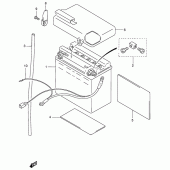 Схема вузла: Акумулятор для Suzuki VS800 Intruder 800