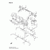 Схема вузла: Паливна рейка & Інжектор (Gsx1300rl1 e14) для Suzuki GSX1300 Hayabusa