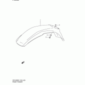 Схема узла: Переднее крыло для Suzuki DR125