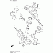 Схема вузла: Рульова траверса Suzuki DR-Z400 DR-Z400S