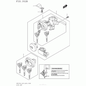 Схема вузла: Lock Set (An650L5 E33) для Suzuki AN650 Burgman (EU analogue of SkyWave)