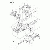 Схема вузла: Вихлопна система (Vzr1800k6/u2k6/k7/u2k7/zk7/zu2k7/nk8/nu2k8) для Suzuki VZR1800 Intruder M1800R/ Boulevard M109R