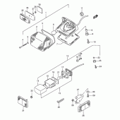 Схема вузла: Задній ліхтар (Стоп-сигнал) (Model n/p/r) для Suzuki VS800 Intruder 800