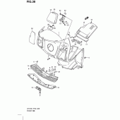 Схема узла: Передний бардачок для Suzuki UH125 Burgman