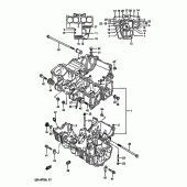 Схема вузла: Картер двигуна (Model) для Suzuki GSX-R750