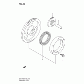 Схема вузла: Привід стартера для Suzuki GSX1400