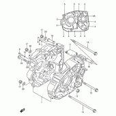 Схема вузла: Картер двигуна для Suzuki DR650 DR650RE