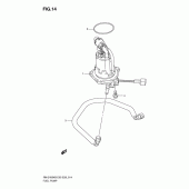 Схема вузла: Паливний насос (Rm-z450k8/k9/l0) для Suzuki RM-Z450