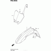 Схема узла: Переднее крыло для Suzuki RM-Z450