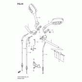 Схема узла: Руль & Тросики для Suzuki GSX-R750