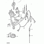 Схема узла: Электропроводка для Suzuki GSX750