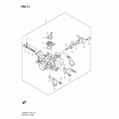 Схема узла: Дроссельная заслонка для Suzuki TU250