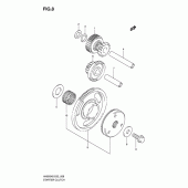 Схема узла: Привод стартера для Suzuki AN650 Burgman (EU analogue of SkyWave)