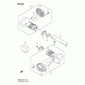 Схема узла: Поворотники (Sv650k8/ak8/uk8/uak8) для Suzuki SV650