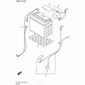 Схема вузла: Акумулятор (Sfv650L5 E33) для Suzuki SFV650 Gladius