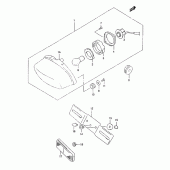 Схема вузла: Задній ліхтар (Стоп-сигнал) для Suzuki GZ125 Marauder