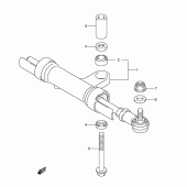 Схема узла: Рулевой демпфер для Suzuki SV1000