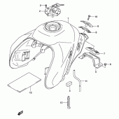 Схема вузла: Паливний бак для Suzuki DL1000 V-Strom