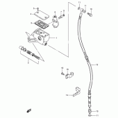 Схема вузла: Передній гальмівний циліндр Suzuki VS800 Intruder 800