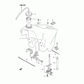 Схема узла: Топливный бак для Suzuki RMX250
