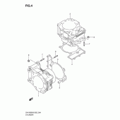 Схема вузла: Циліндр для Suzuki SV1000