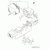 Схема вузла: Задній ліхтар (Стоп-сигнал) для Suzuki DR650 DR650S