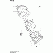 Схема вузла: Speedometer (Dl1000Al4 E33) для Suzuki DL1000 V-Strom