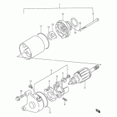 Схема вузла: Стартер електричний для Suzuki DF200