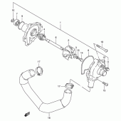 Схема узла: Водяной насос для Suzuki GSX-R400