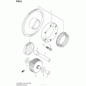 Схема вузла: Привід стартера для Suzuki DL1000 V-Strom