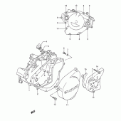 Схема узла: Крышки картера для Suzuki TS200