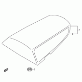 Схема узла: Заглушка сиденья пассажира (Model k2) для Suzuki GSX-R750