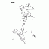 Схема вузла: Рульова траверса для Suzuki GSX1100