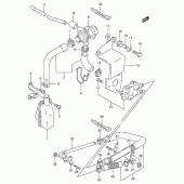 Схема вузла: Система індукції повітря (E18) для Suzuki VS800 Intruder 800