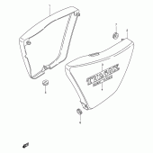 Схема вузла: Бічні панелі (Model y/k1) для Suzuki TU250