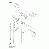 Схема вузла: Кермо & Тросики для Suzuki GSX-R750