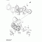 Схема вузла: Спідометр (Gsf600y/uy/k1/k2/k3/k4/uk1/uk2/uk3/uk4/zk4) для Suzuki GSF600 Bandit S
