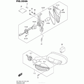 Схема вузла: Поворотники для Suzuki GSX-R750